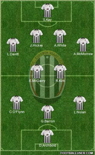 Esperia Viareggio 4-2-3-1 football formation