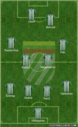 VFK Zalgiris Vilnius football formation