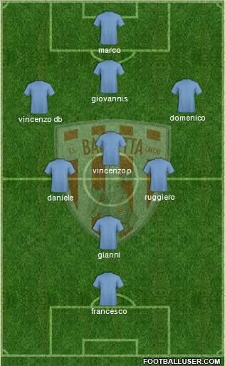 Barletta 3-4-1-2 football formation