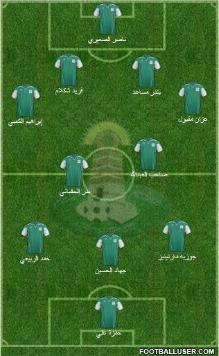Najran 4-5-1 football formation