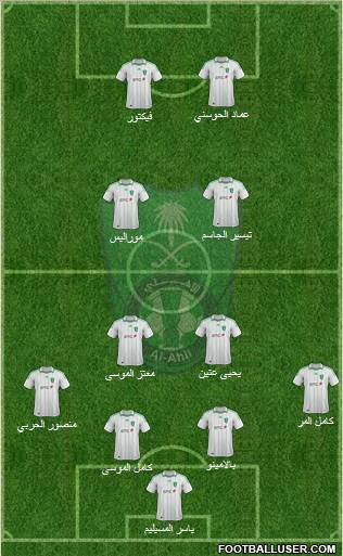 Al-Ahli (KSA) 4-2-4 football formation