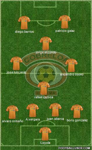 CD Cobreloa S.A.D.P. 4-4-1-1 football formation