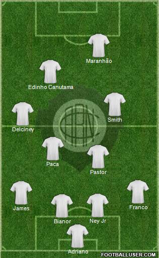 A Rio Negro C (AM) 4-5-1 football formation