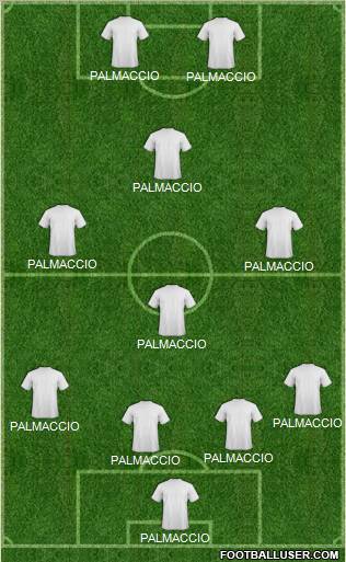 C Callejas 4-4-2 football formation