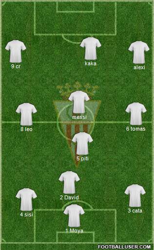 Algeciras C.F. 3-5-2 football formation