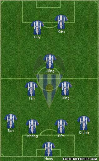 C.D. Alcoyano 4-2-2-2 football formation