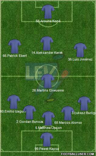 Liechtenstein 5-4-1 football formation