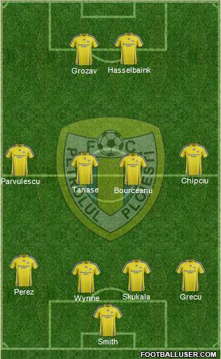 SC FC Petrolul Ploiesti 4-4-2 football formation