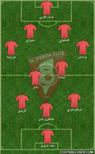 Al-Wahda (KSA) 4-5-1 football formation