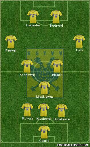 K Sint-Truidense VV 4-2-2-2 football formation
