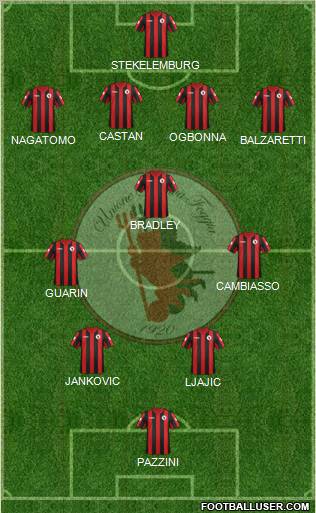 Foggia 4-4-1-1 football formation
