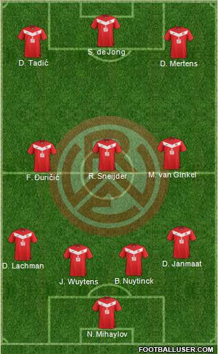 SC Rot-Weiss Essen 4-3-3 football formation