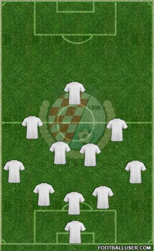 HNK Orasje 4-2-2-2 football formation