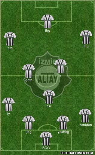 Altay 4-1-2-3 football formation