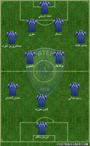 Al-Fat'h 4-5-1 football formation