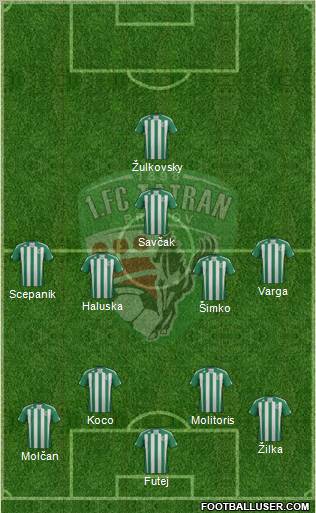 1. FC Tatran Presov 4-4-1-1 football formation