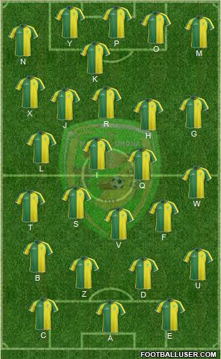 Mezzocorona 3-5-2 football formation