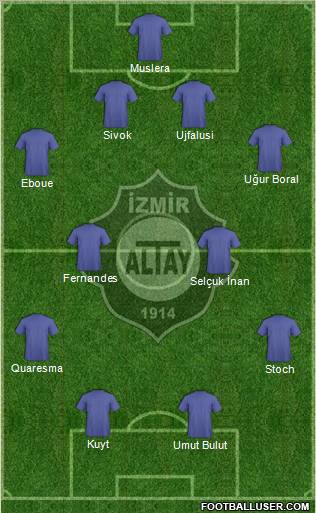 Altay 4-4-2 football formation