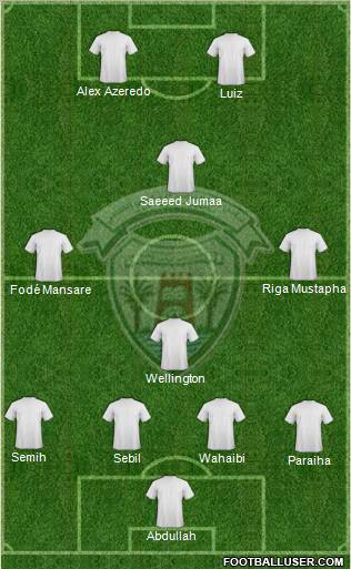 Dibba Al-Hisn football formation