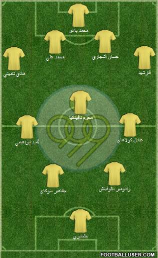 Sepahan Esfahan football formation