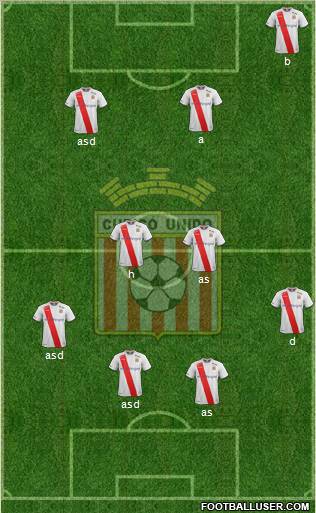 CD Provincial Curicó Unido 4-2-2-2 football formation