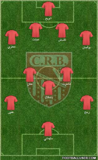 Chabab Riadhi Belouizdad 4-2-3-1 football formation