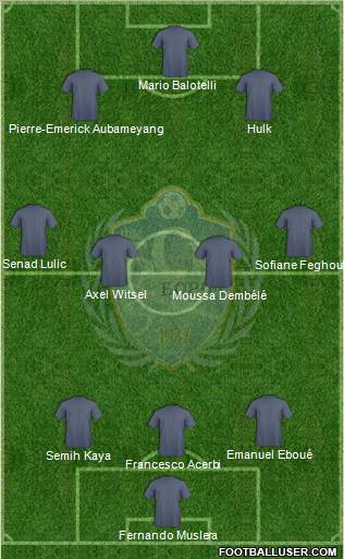 FK BSK Borca Beograd 3-4-2-1 football formation