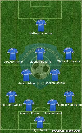 Chamois Niortais Football Club 4-2-3-1 football formation