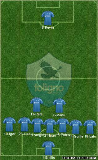 Foligno 5-4-1 football formation