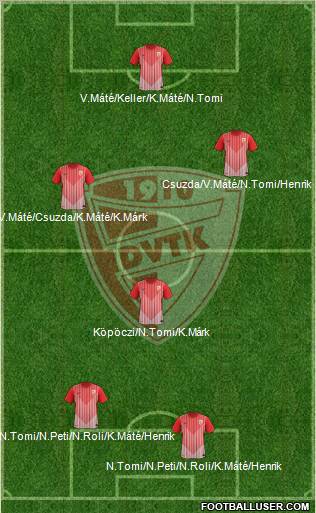 Diósgyõri VTK football formation