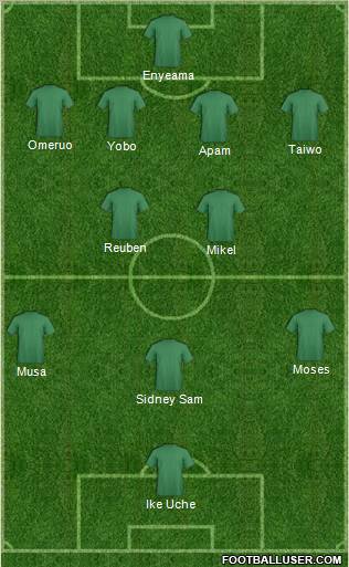 FC Ebedei 4-2-3-1 football formation