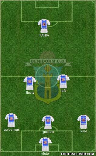 Benidorm C.D. football formation