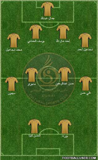 Dubai football formation