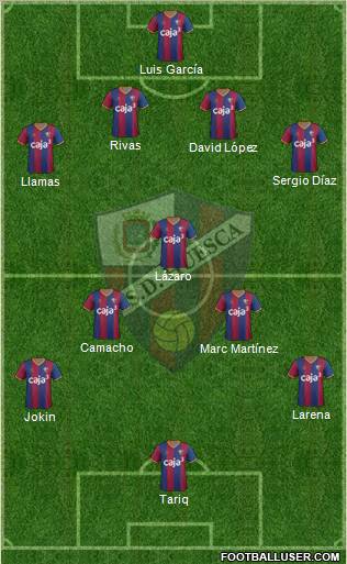 S.D. Huesca 4-1-4-1 football formation