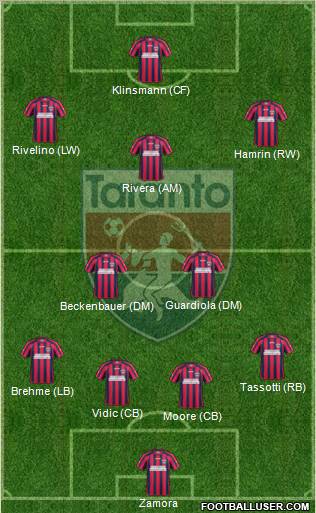Taranto 4-2-1-3 football formation