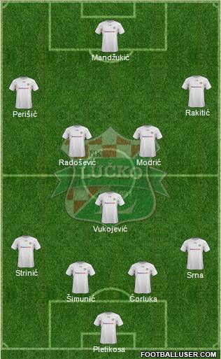 NK Lucko 4-1-4-1 football formation