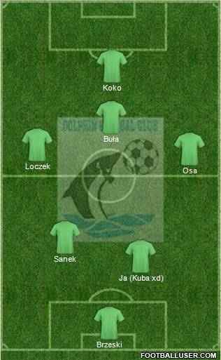 Dolphins FC Port-Harcourt 4-2-3-1 football formation
