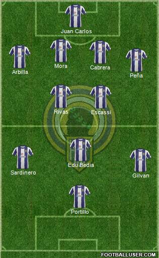 Hércules C.F., S.A.D. 4-5-1 football formation