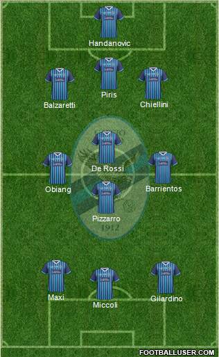 Lecco 3-4-3 football formation