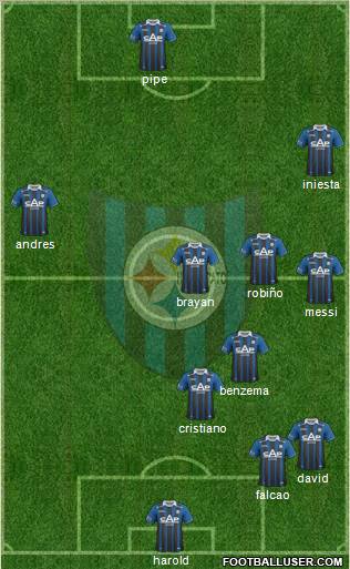 CD Huachipato 4-1-3-2 football formation