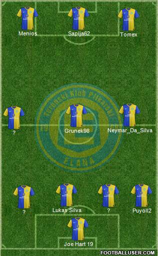 TKP Elana Torun 4-3-3 football formation