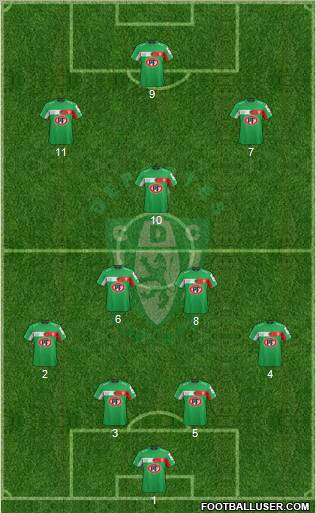 CD Copiapó S.A.D.P. 4-3-3 football formation