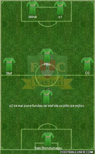FC Vaslui 4-4-2 football formation