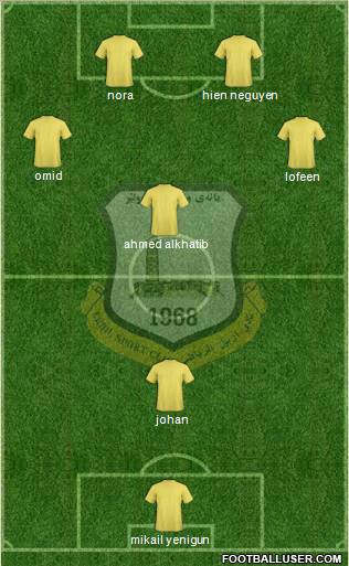 Arbil 4-2-2-2 football formation