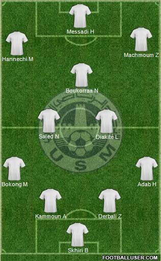Union Sportive Monastirienne 4-2-3-1 football formation