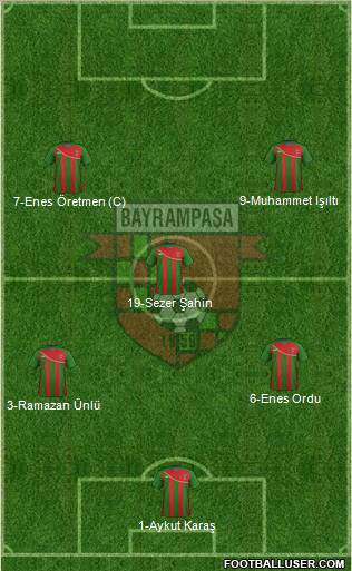Bayrampasa 3-5-2 football formation