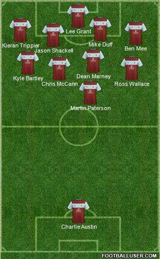 Burnley 4-1-4-1 football formation