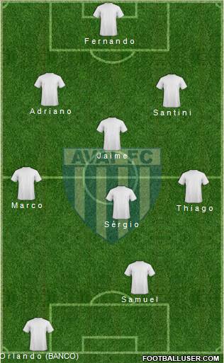 Avaí FC 5-3-2 football formation