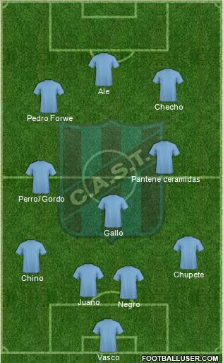 San Telmo 4-3-2-1 football formation