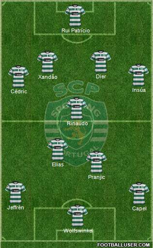 Sporting Clube de Portugal - SAD 4-4-1-1 football formation